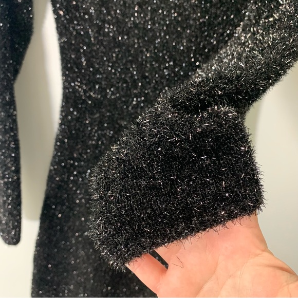 ZARA OPEN BACK KNIT TINSEL DRESS size M NWT - Picture 13 of 13